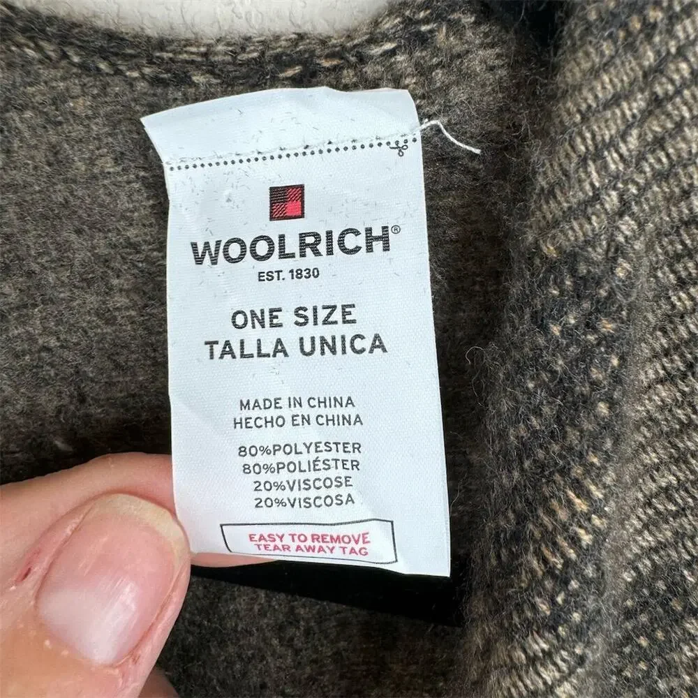 Woolrich Women's Animal Print Cozy Blanket Wrap Scarf Fringe‎ Trim